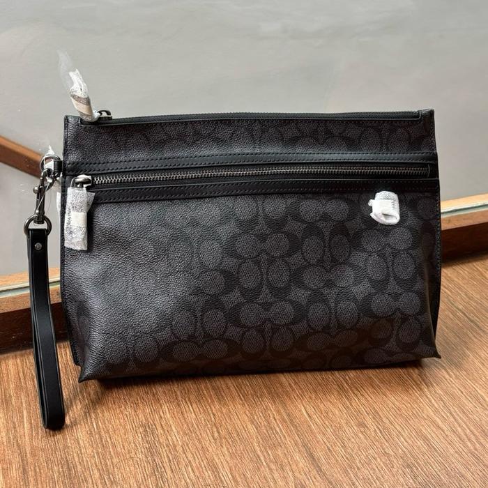 Coach Men Carryall Pouch Signature Original
