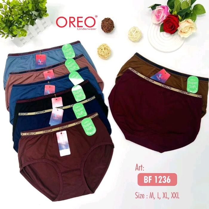12 pcs cd oreo art 1236 wanita dewasa termurah | cd wanita remaja dewasa oreo Katun Polos Seksi Lem