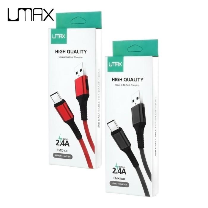 Kabel data UMAX CMX100 fast charging 2.4A micro Type C lightning