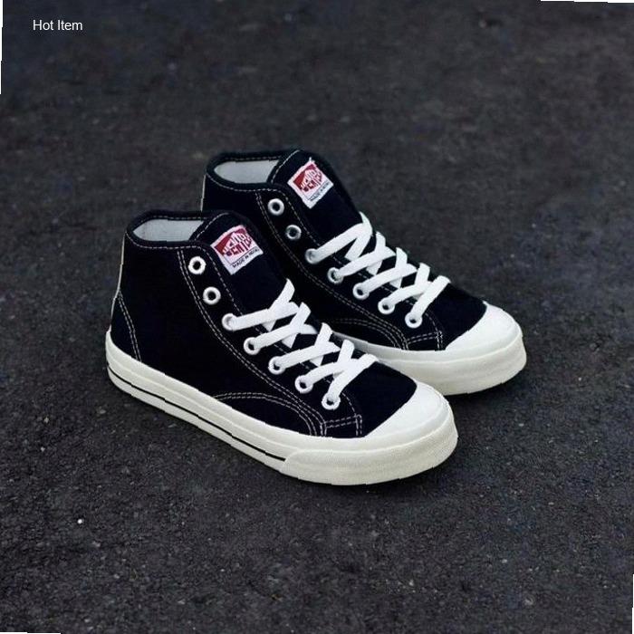 Sepatu Ventela Sneakers Sepatu Ventela New Public High Black Sepatu Cowok-Cewek Keren Sepatu Model K