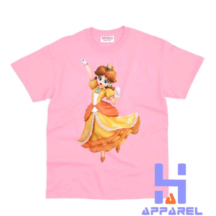 BAJU ANAK KAOS ANAK KARAKTER PRINCESS DAISY THE SUPER MARIO GALAXY
