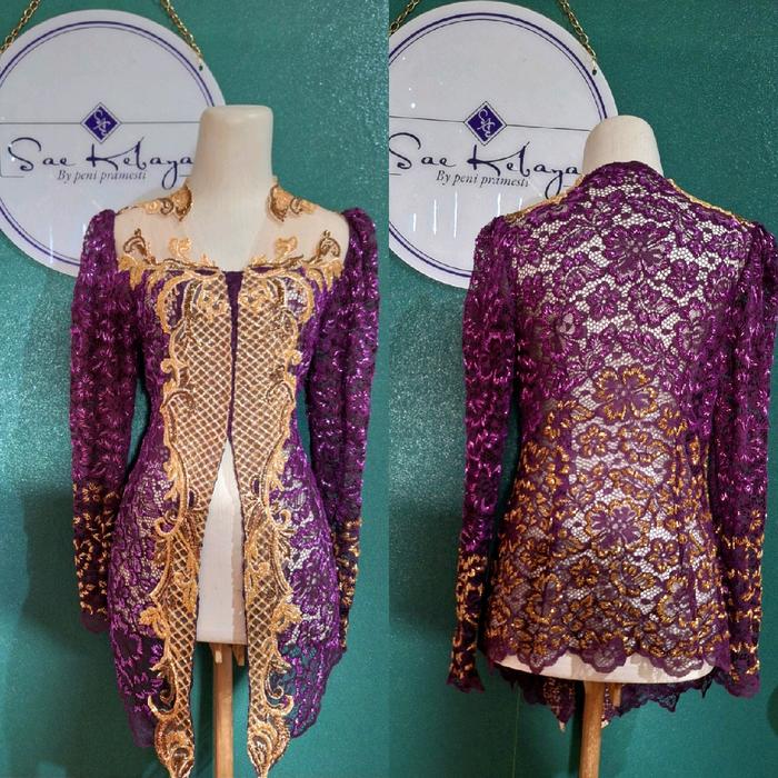 kebaya full payet tempel bordir/ kebaya sinden