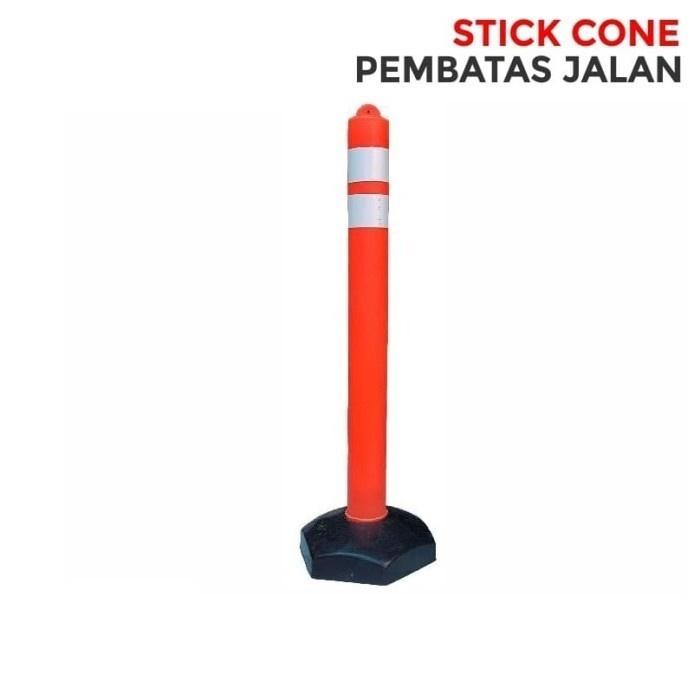 Stick Cone Plastik / Stik Cone Pembatas Jalan Plastik