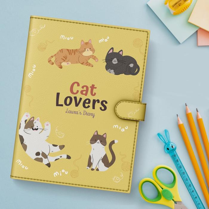 [Teman Print] Custom Binder A5 Print UV Notebook Kulit Buku Catatan Agenda Planner