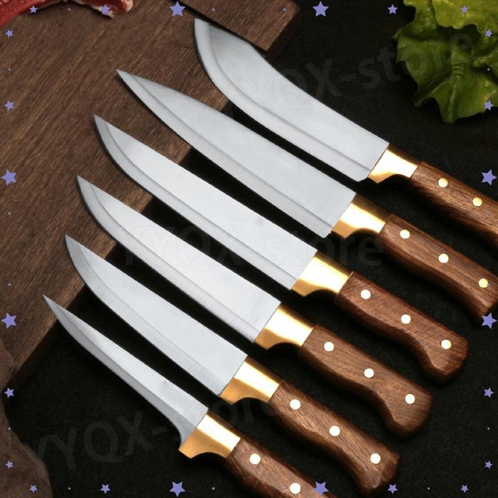 Pisau Daging Pisau Boning Pisau Buah Pisau Koki Super Tajam Stainless Steel
