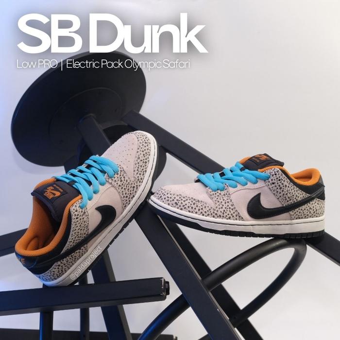 Sneakers Shoes Nike SB Dunk Low Electric Pack Olympic Safari (FZ1233 002) - 100% Original