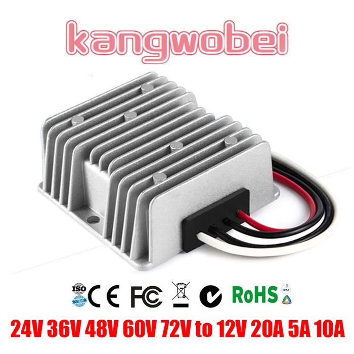 60V-12V 20A 5A 10A 24V 36V 48V 60V 72V to 12V Voltage Regulator