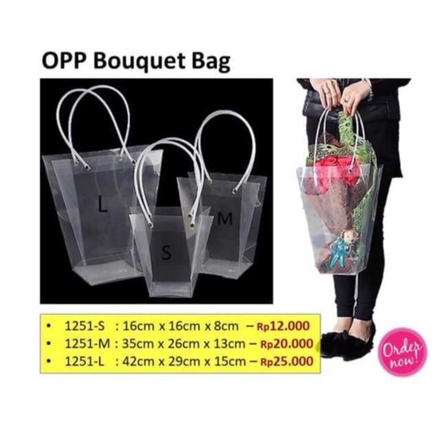Opp Bouquet Bag - Kantong Bunga Handbouquet - Barang florist