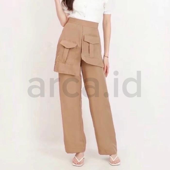 ARCA - Palazzo pocket pants (premium quality) Panjang