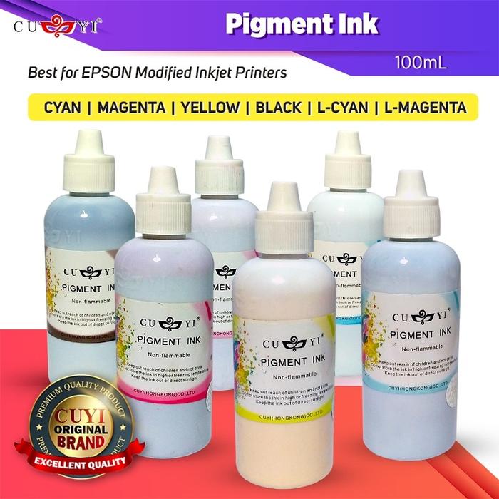 Tinta Pigment CUYI 100Ml untuk Printer Epson (6 Warna)