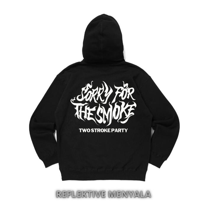 HOODIE TWO STROKE PARTY REFLEKTIVE MENYALA