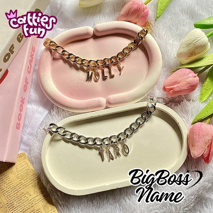 [BIGBOS NAME] Kalung Kucing Rantai Kalung Kucing Custom Nama