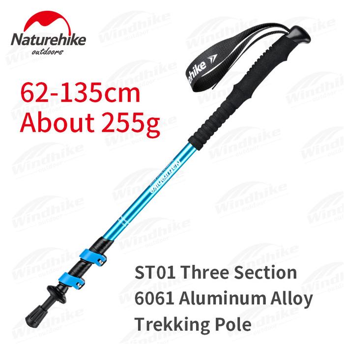 Naturehike Ultralight 195g Aluminum Alloy Trekking Pole Camping