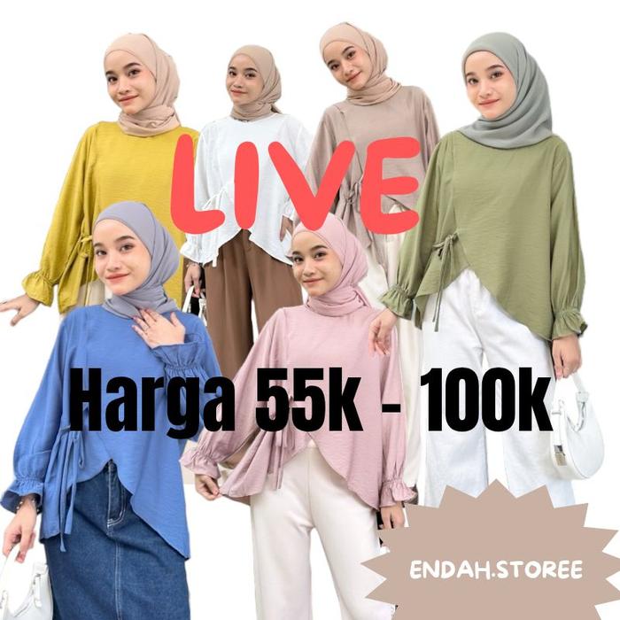 BAJU GAMIS HIJAB KEKINIAN SIMPEL ELEGAN Bahan Moscrepe Sifon Katun Model Polos dan Motif