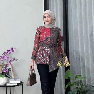 Batik Blus modern Batik Blus Kantoran