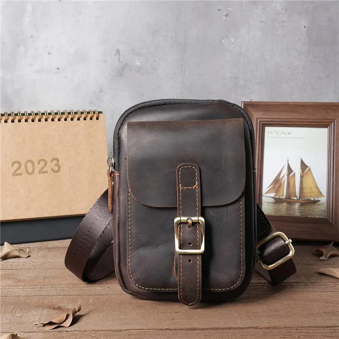 Dompet pinggang hp kulit asli garut -tas selempang kulit asli