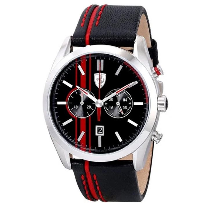 Ferrari Men's Watch 0830177 Scuderia Chrono Leather