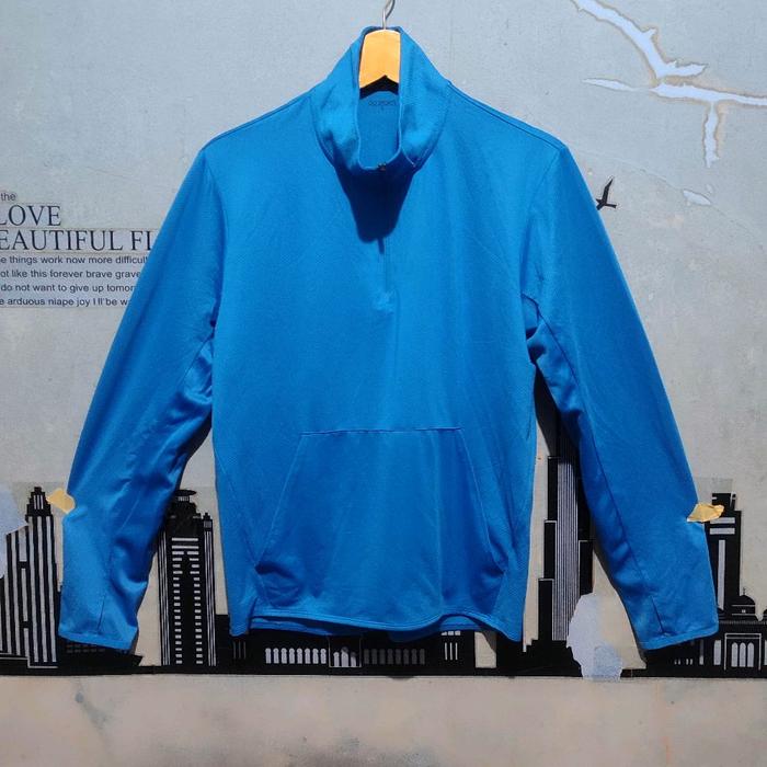 Jaket sport running half zipper GU By uniqlo