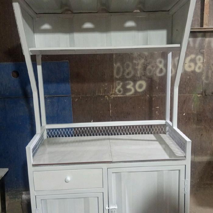 gerobak booht semi  memakai bahan besi holow 3x3