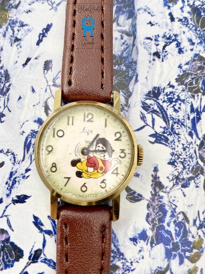 Jam tangan vintage Luch "ray" rusia CCCP Junior&Karlson Made in USSR