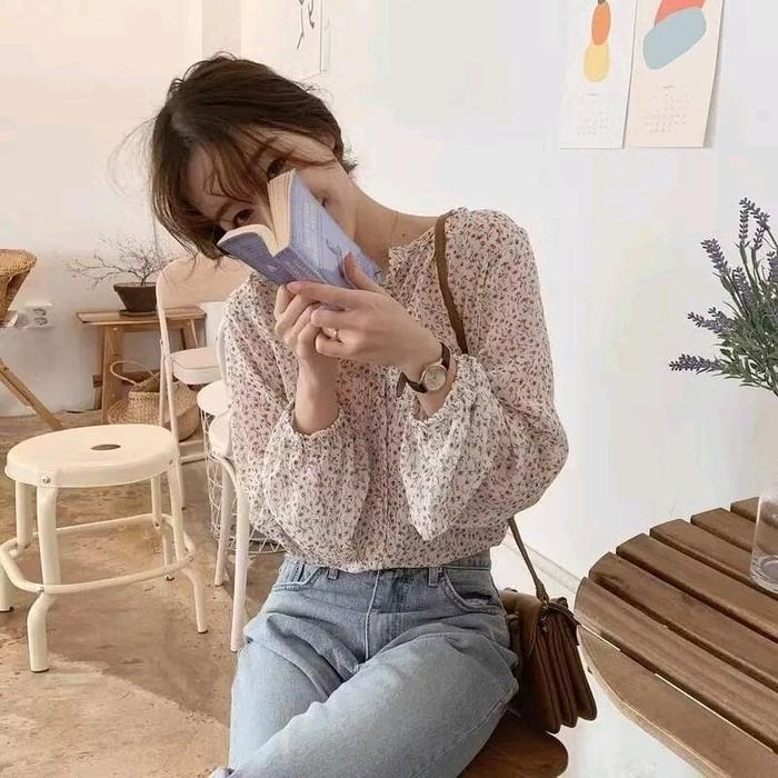 Blouse Hayoon Bunga/Blouse Bunga Bunga/Blouse Hayoon Oversize/Blouse Motif Bunga