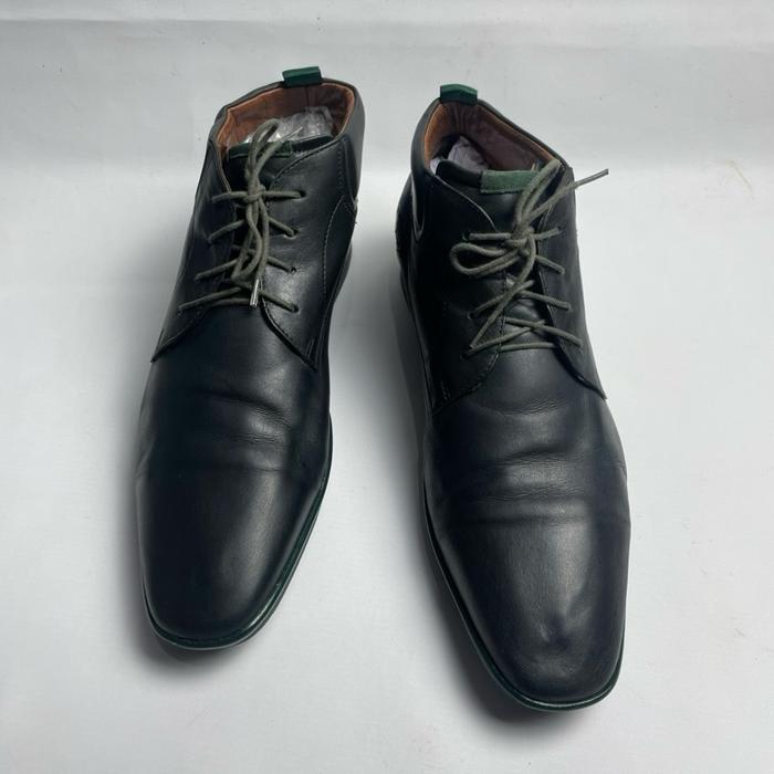 Floris van bommel chukka boots dark green leather
