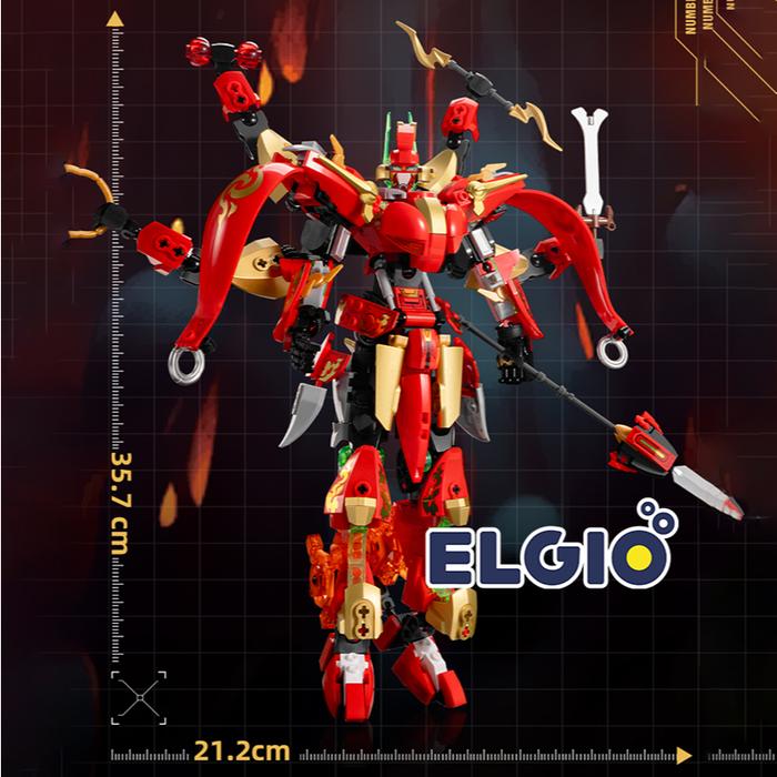 Sluban Bricks Robot Nezha Warrior Mecha B1299