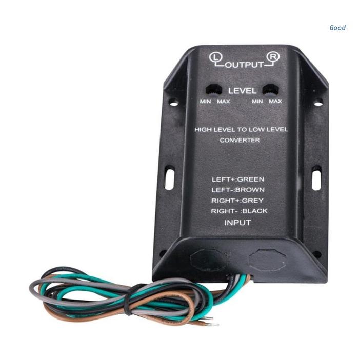 Car RCA Speaker Converter High To Low Level Output Bass Adapter Line