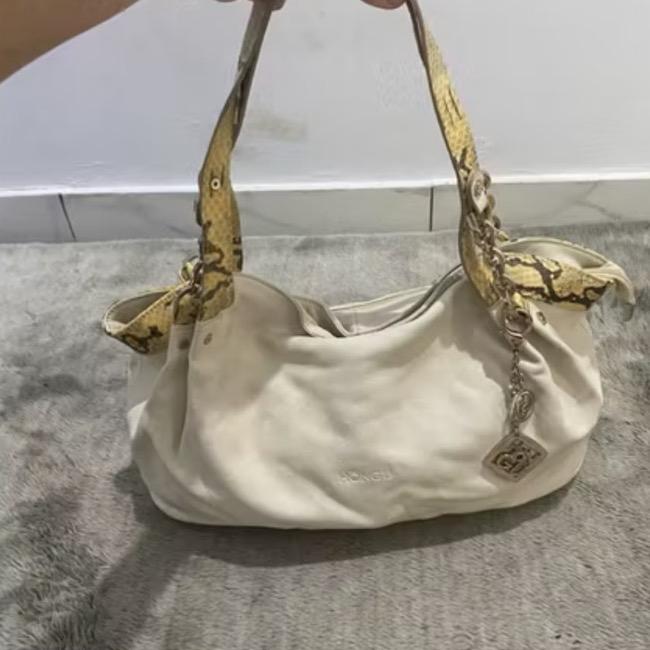 Hobo shoulder bag putih bw kulit asli hongu ori