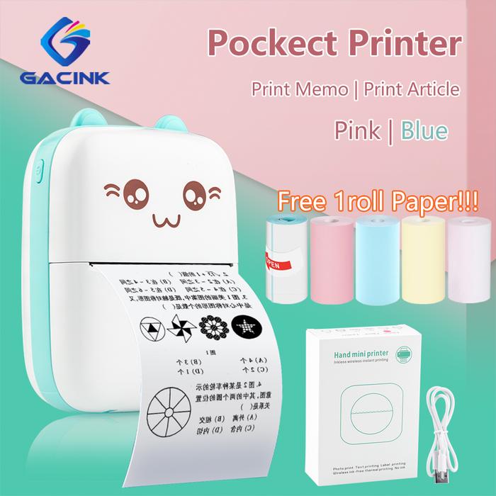Mini Portable Thermal Printer Paper Photo Pocket Thermal Printer 57