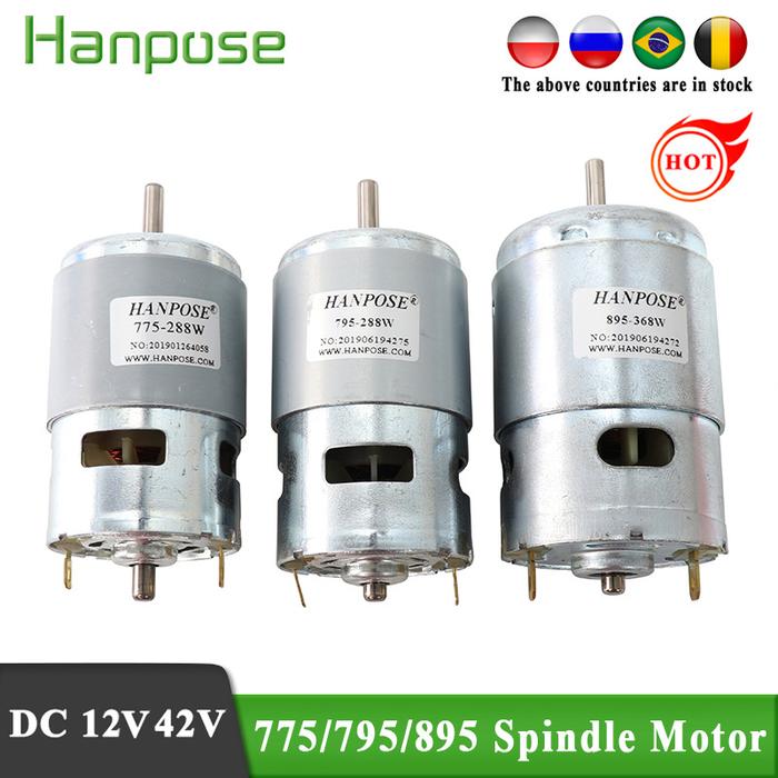 Durable 775 795 895 Spindle motor 3000-12000 RPM Motor Brush dc