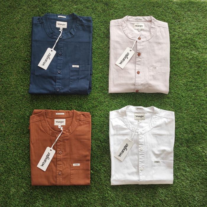 Wrangler Shirt Kemeja Koko Lengan Pendek Edgar Original