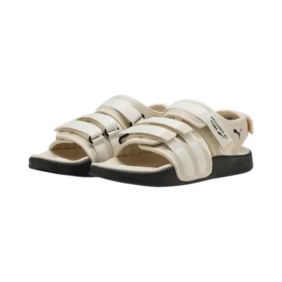 Puma Womens Leadcat City Sandals  "Alpine Snow-Warm White-Black/Puma Black-Puma Black" Original BNIB