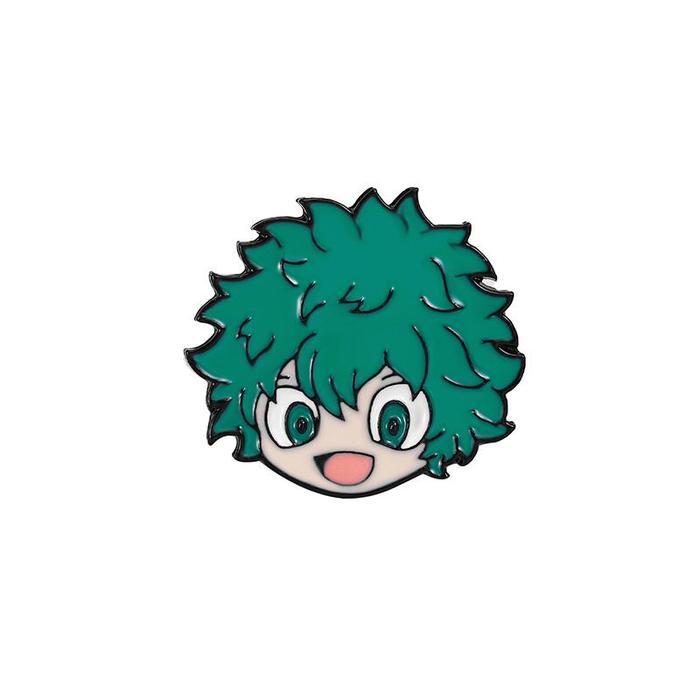 New arrival MY HERO ACADEMIA pin Kepala Deku / Todoroki / Bakugo Lucu Bros / Pin / hiasan baju jaket