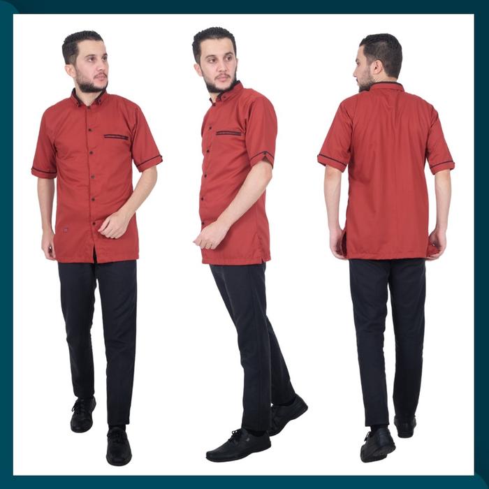 Baju Lebaran Kameja Kemko Kemeja Koko Kokoh Couple Muslim Casual Pria Ayah Dan Anak Remaja Laki Laki