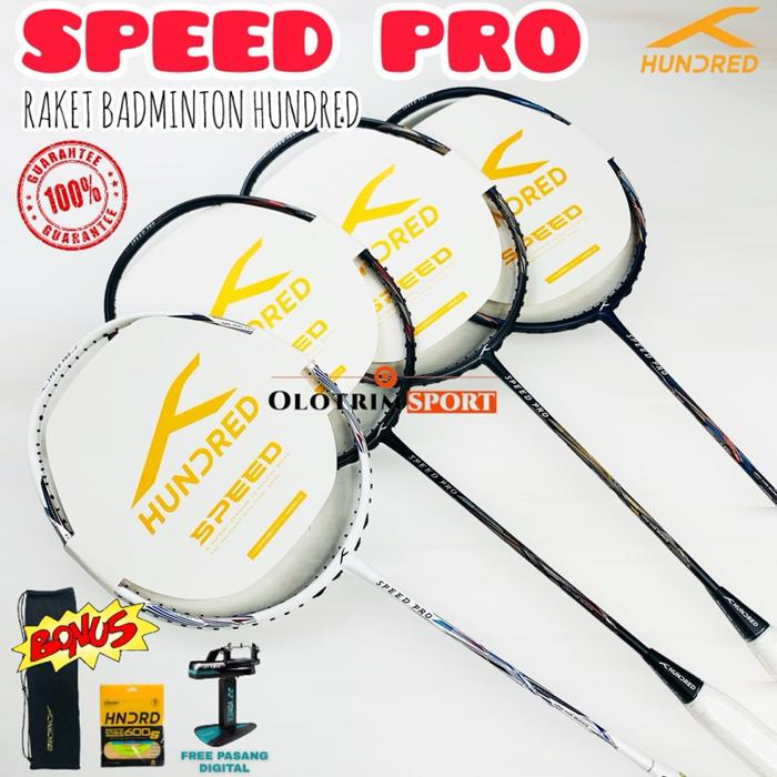 Raket Badminton Hundred Speed Pro Original 83g