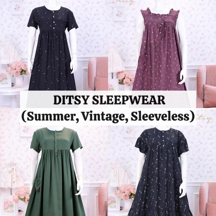 Ditsy Sleepwear Daster Lengan Pendek by Ditsy Official