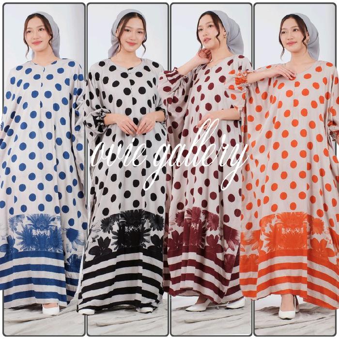 Kaftan Motif Ayana Kaftan Rayon Premium Jumbo Ld 170 cm Gamis