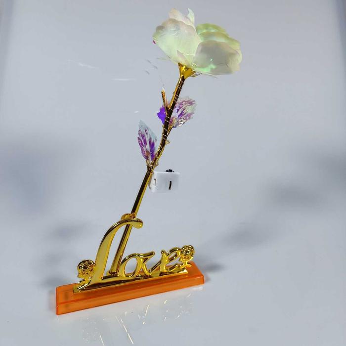 Primal BEFINR Bunga Mawar Dekorasi Glow in The Dark Rose Love Stand RGB LED B241 quality