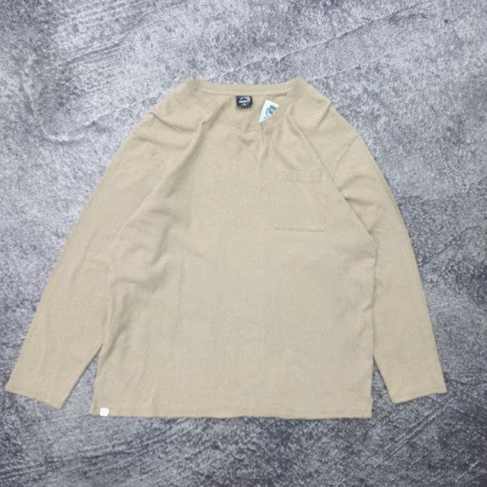 Kaos long Sleeve pria FIELDCORE pocket basic polos casual murah size xl