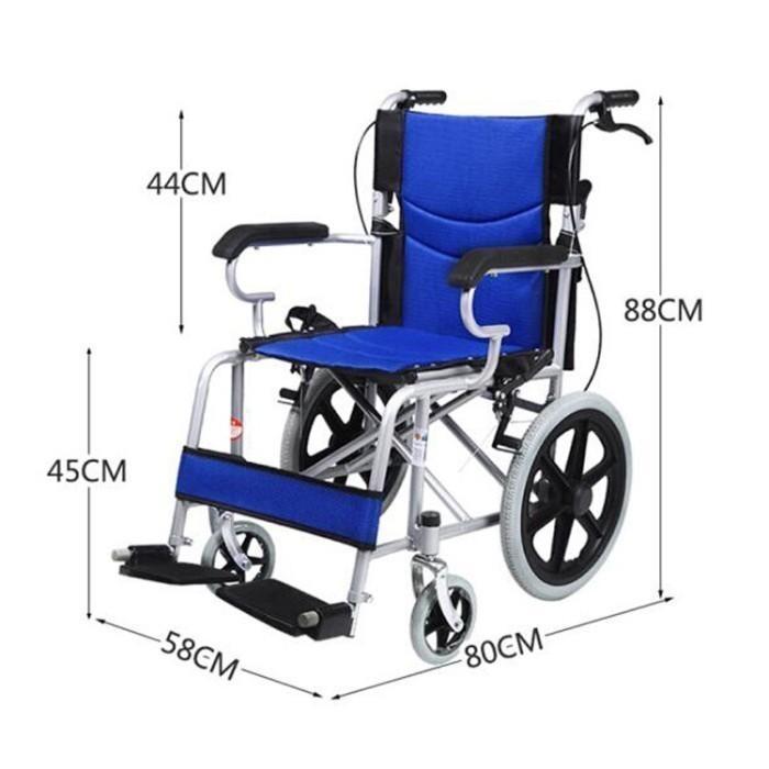 Highline Kursi Roda Lipat Kursi Roda Portable Traveling Kursi Roda Medis