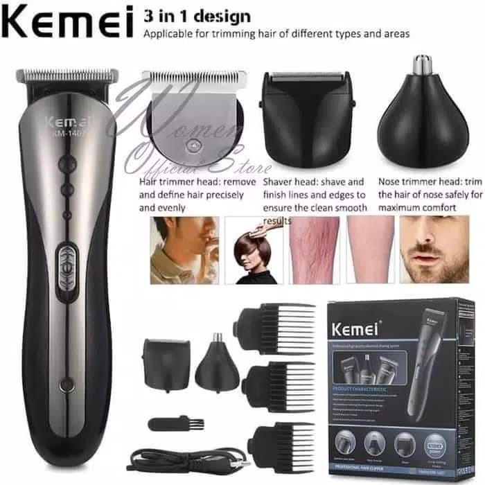 Hair Clipper Alat Mesin Potong Pangkas Cukur Rambut Bayi Baby Anak Kemei KM1407 KM 1407 KM-1407A