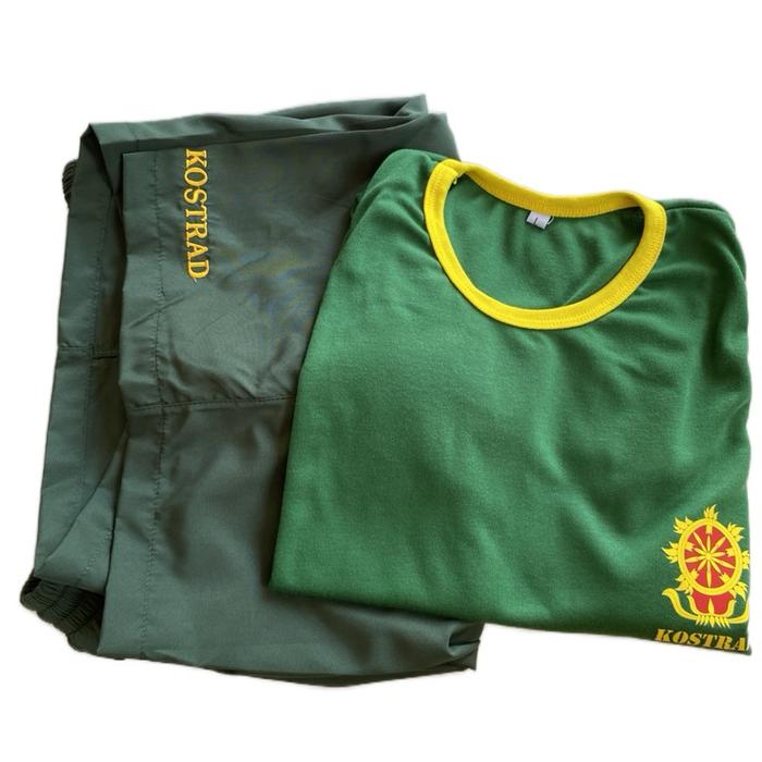 Setelan Baju Aerobik Kostrad / Bisa Kaos Saja / Celana Saja
