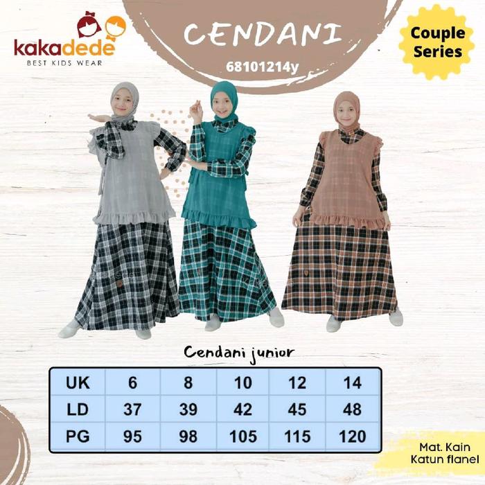 gamis 2in1 flanel anak tanggung