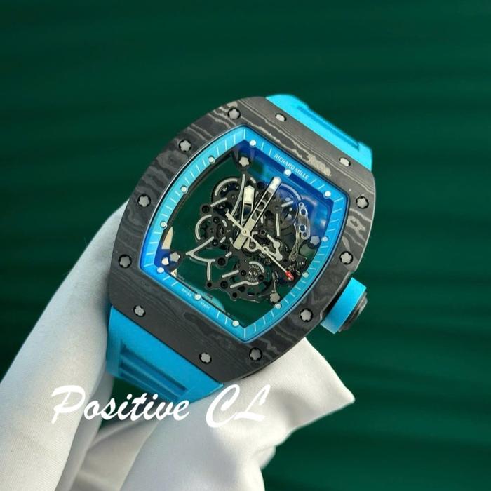 RM055 Carbon NTPT Watch Blue Strap ZF Factory Swiss Tier 5
