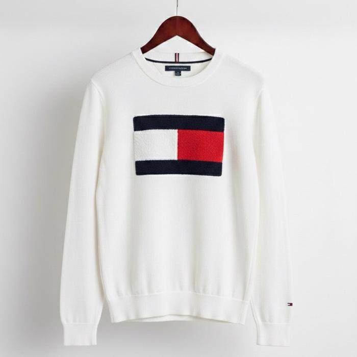Sweater TOMMY HILFIGER Knitwear Big Logo Rajut Pria