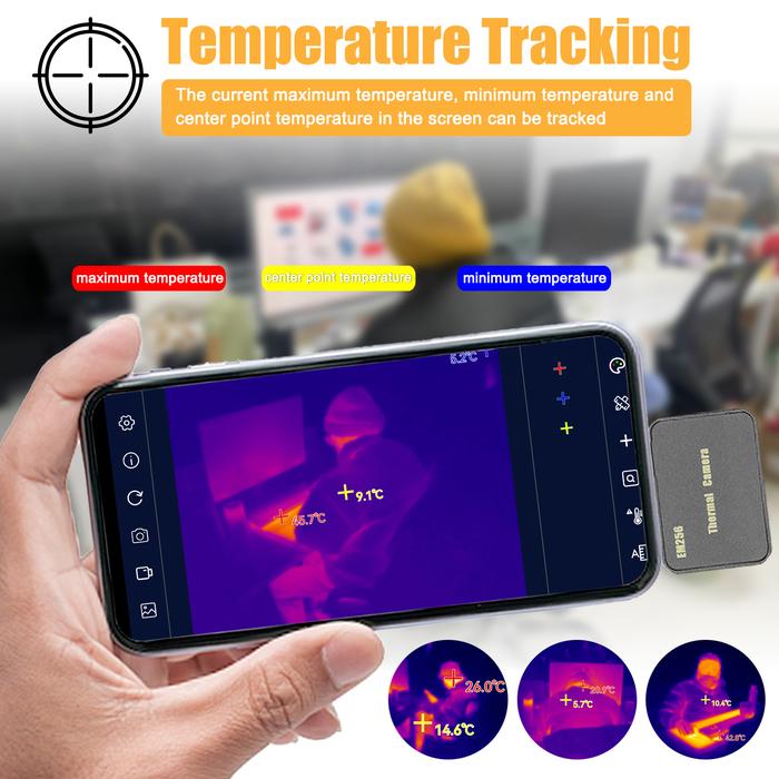 Small Thermal Imaging Camera Mobilephone Thermal Imager Support