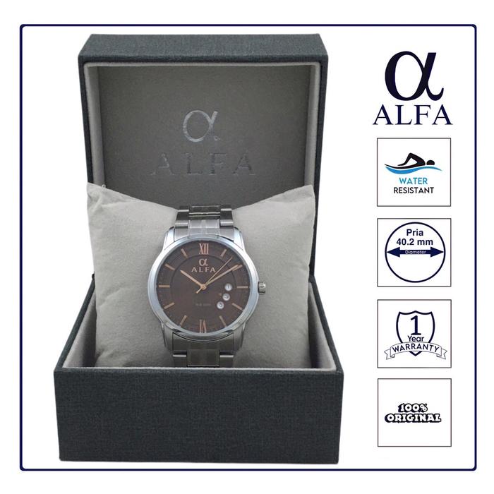 ALFA Jam Tangan Pria Classic Tahan Air 88136 Original (2)