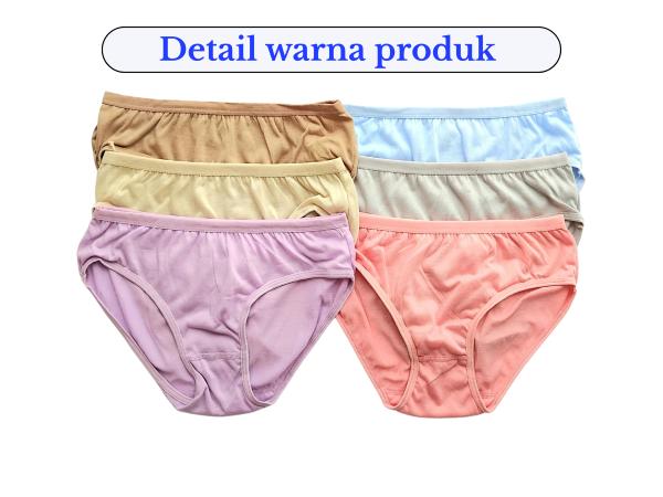 Celana dalam wanita jumbo katun lusinan 6 pcs Celana dalam wanita sexy dewasa jumbo Celana dalam wan