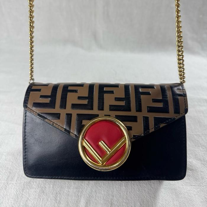 FNDII* BROWN ZUCCA LIBERTY PRELOVED BAG BRANDED